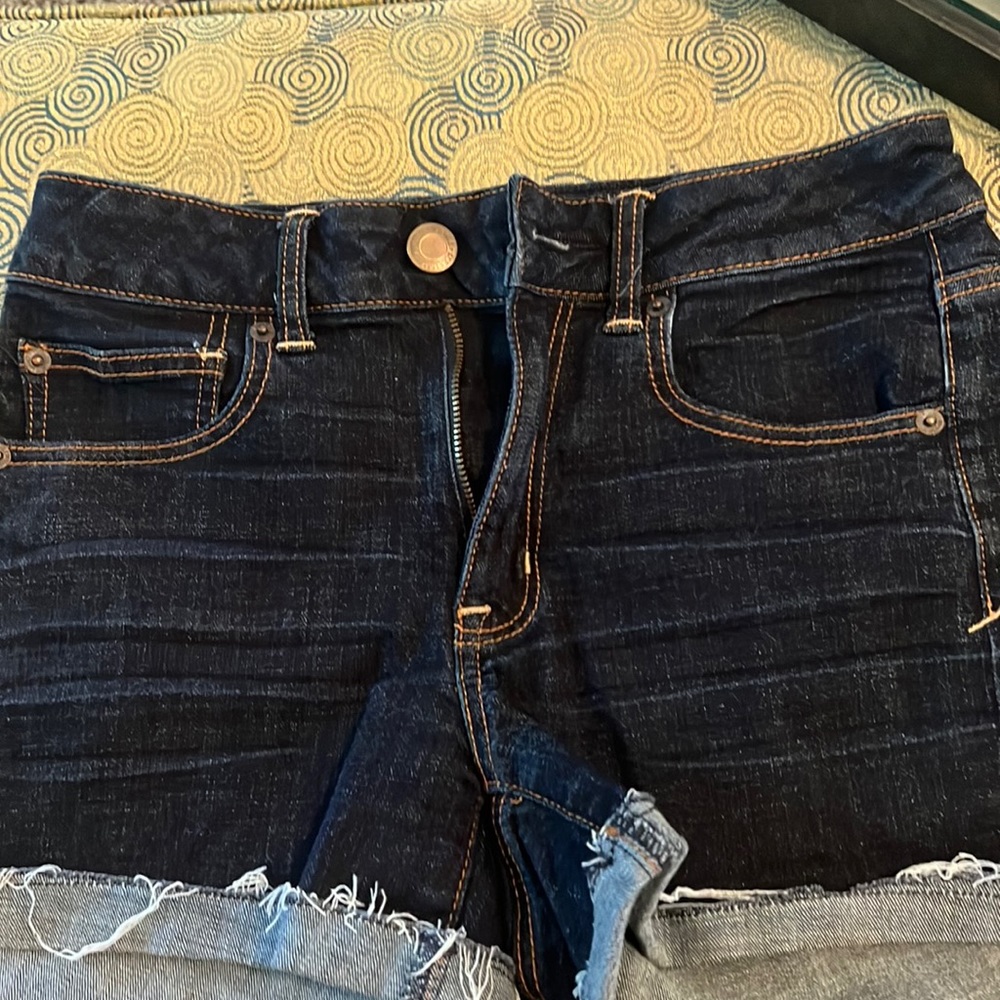 American Eagle Jean Shorts Sz 6 Super Stretch